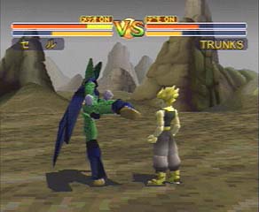 Cell kicks Mirai Trunks