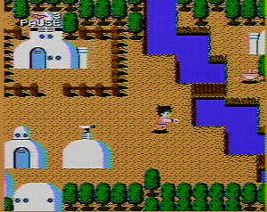 Goku searching for Oolong