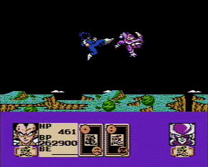 Vegita battles Freeza