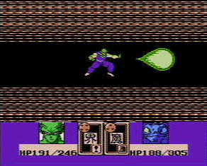 Piccolo fires an attack