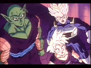 Trunks and Gohan are shocked...Piccolo's cool