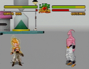 Gotenks fighting Super Boo