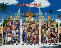 All of the characters you can select